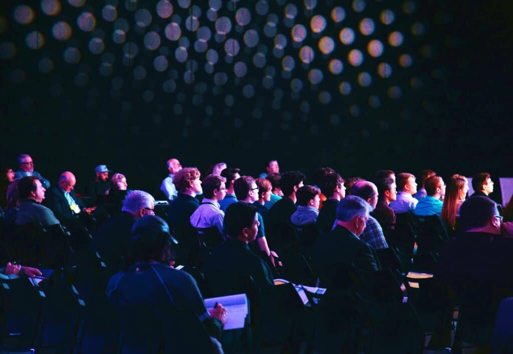 corporate event setup